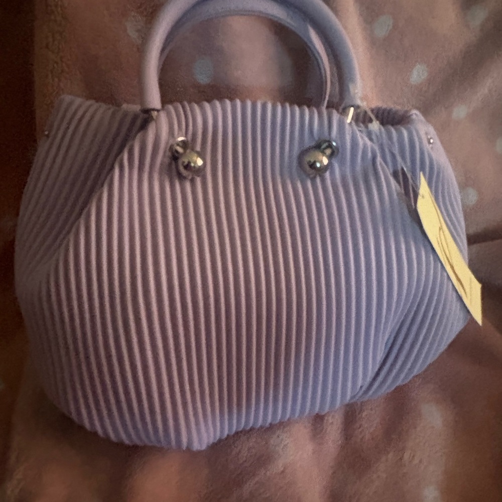 Collection 18 Lavender crossbody bag with top handles